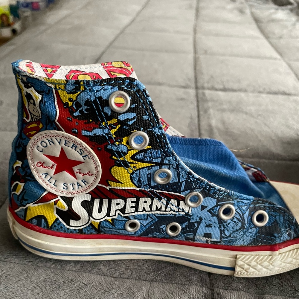 RARE Superman Converse Canvas Shoes